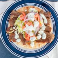 Chiken Gyro · Lettuce, tomato, red onions and Tzatziki Sauce