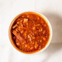 Baked Beans · A generous portion of homemade baked beans made fresh daily in our kitchen.
