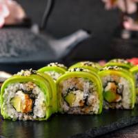 Utopia · Choice of protein. Top with thin layer of avocado, eel sauce and spicy mayo sauce.
