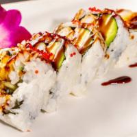 Lobster Roll · Deep-fried Lobster Tail with Cucumber and Avocado, topped with Tobiko and Unagi sauce.

Full...