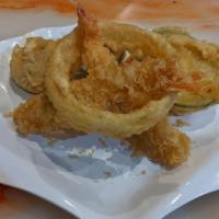Shrimp Tempura (5) · Batter Fried Shrimp and Vegetables.