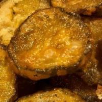 Momma'S Fried Pickles · House Made, Fried Bread & Butter Pickles