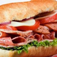 Regular · Assorted meats cold. 531/1087 cal.

Your zero's sub will be dressed with fresh provolone che...