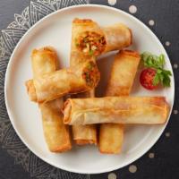 Strictly Spring Roll · (1 Piece) Seasonal vegetables wrapped in rice wrapper and fried until golden crisp.