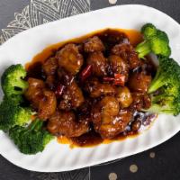General'S Choice Chicken · Deep-fried breaded dark meat chicken, with our general sauce, mixed with bell pepper, brocco...