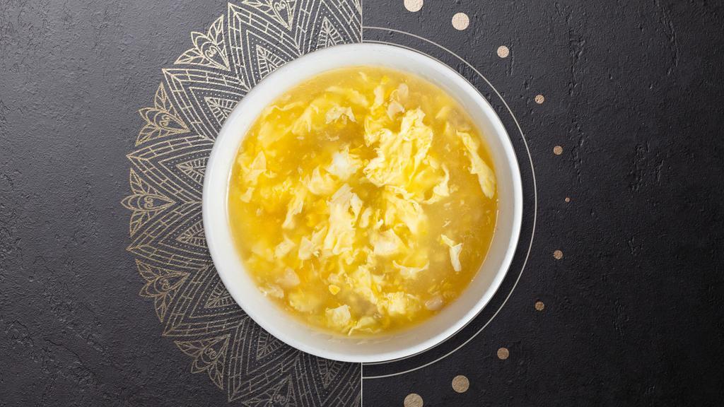 Egg Drop Dead Soup · Classic velvety broth with beaten eggs.