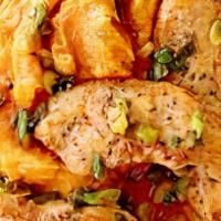 Maple Chicken With Sweet Potatoes And Brussels Sprouts · Serves two. ingredients: chicken breast, brussels sprouts, sweet potatoes, olive oil, dijon ...