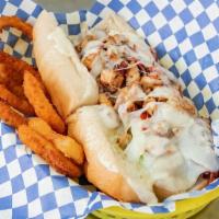 Texas Hoagie · Grilled chicken breast, crisp iceberg lettuce, ripened tomato, bacon with our creamy ranch t...