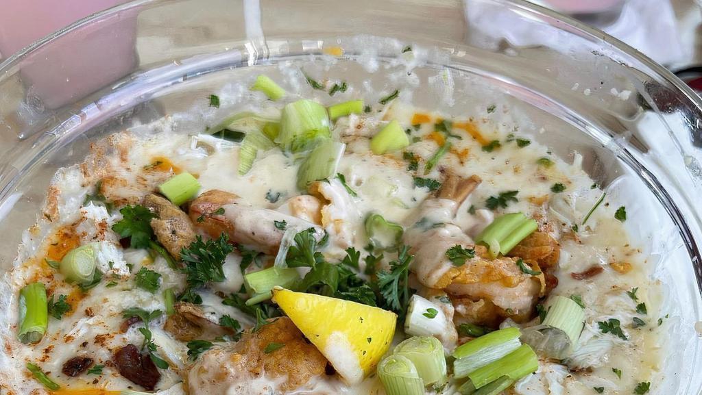 Shrimp & Cheese Grits  · Jumbo shrimp (F/C), cheese grits, bacon bits, & green onions