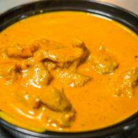 Tikka Masala · Tomatoes, cream, cashew cream, fenugreek and spices. Served with steamed aged white basmati ...