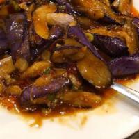 Yu-Shiang Eggplant 鱼香茄子 · Spicy.