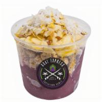 Cocoa Beach Bowl · Acai blended with coconut milk, banana, strawberries and peanut butter. Topped with granola,...