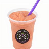 Guava Chill · Guava juice, strawberries, mango, pineapple and non-fat frozen yogurt.