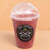 Berry Manai · Apple juice, strawberries, blueberries, raspberries and non-fat frozen yogurt.