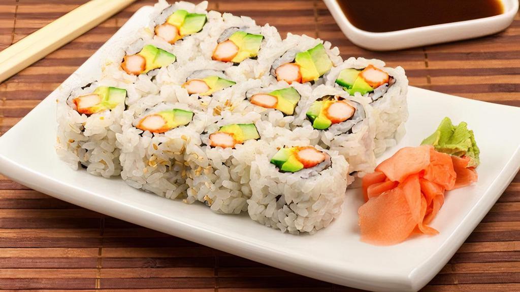 California Roll · crab meat Avocado and cucumber.