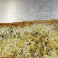 3 Cheese Flatbread Pizza · Fresh mozzarella, Parmesan and provolone
cheese, olive oil and oregano