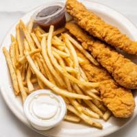 Chicken Tenders (3Pc) · Served with Fries and toast