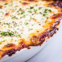Bella Beef Lasagna · Homemade lasagna filled with premium Angus beef & layered with ricotta & Mozzarella cheese. ...