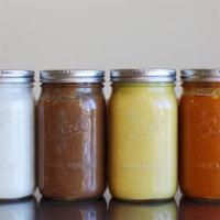 Housemade Dressings · Gluten-free pints: Honey Mustard, Ranch, Poppyseed, Balsamic, Caesar