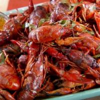 Crawfish (1 Tray) · Served with white rice or fried rice.