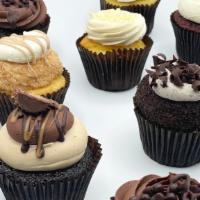 Dozen Cupcakes · Select one dozen cupcakes off of our weekly menu

No more than 6 of one flavor can be ordere...