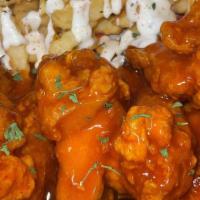 Flavor Wings 6 Pieces With Fries · Honey Hot
Buffalo
Garlic Parmesan
BBQ