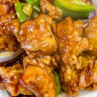 General Tso’S Chicken · Chicken thigh (dark meat) served with shrimp fried rice only