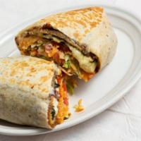 Chile Relleno Burrito · Choice of protein, melted cheese, Chile relleno with sauce, lettuce and tomato’s.