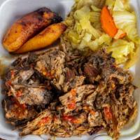 Jerk Pork · Tender Boston butt marinated in authentic jerk seasonings and smoked to perfection over pime...