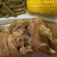 Pig Feet · Pig Feet Dinner, comes with 2 sides and 4 hushpuppies