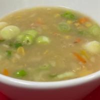 Sweetcorn Soup Chicken · Sweet corn soup is a Asian style soup made with mixed veggies, sweet corn kernels, chicken &...