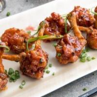 Chicken Lollypop (5 Pc'S) · 5 Pieces of Chicken Drumsticks marinated and deep fried then tossed in our special chili sau...