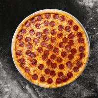 Pepperoni Lover'S (Medium 12'')Gf · Triple amount of pepperoni's with loads of extra cheese.