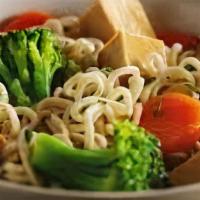 Hot Pot Noodles · Mixed vegetables your choice meat with noodles dropped in homemade soup.