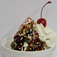 Junior Sundae · Comes with one topping of your choice. Due to transportation restrictions, items will not co...