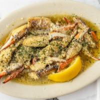 Sauteed Crab Claws · Fresh Gulf crab claws sauteed in butter sauce.