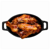Buffalo Chicken Wings · Served with bleu cheese or ranch classic bone-in wings oven- baked, cooked to order perfectl...