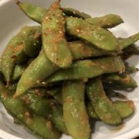 A4 Edamame · Vegetarian. Fresh soy beans steamed and lightly salted.