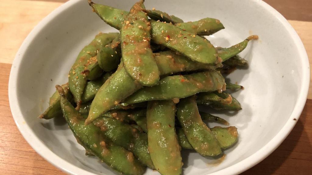 A4 Edamame · Vegetarian. Fresh soy beans steamed and lightly salted.