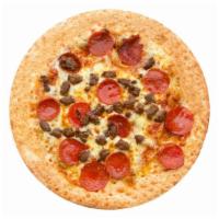 Small Italian Style Pizza And Wings · Cheese pizza topped with satiating two-meats blend of pepperoni and Italian sausage. Comes w...