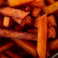 Sweet Potato Fries · Perfectly crispy on the outside and soft on the inside