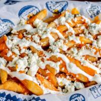 Red, White, And Blue Loaded Fries · Crispy fries topped with mild wing sauce, our scratch-made buttermilk ranch, and blue cheese...