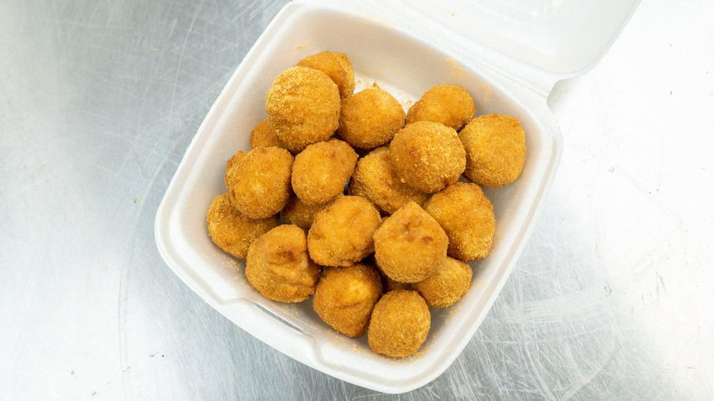 Fried Mushrooms · Cooked in oil.
