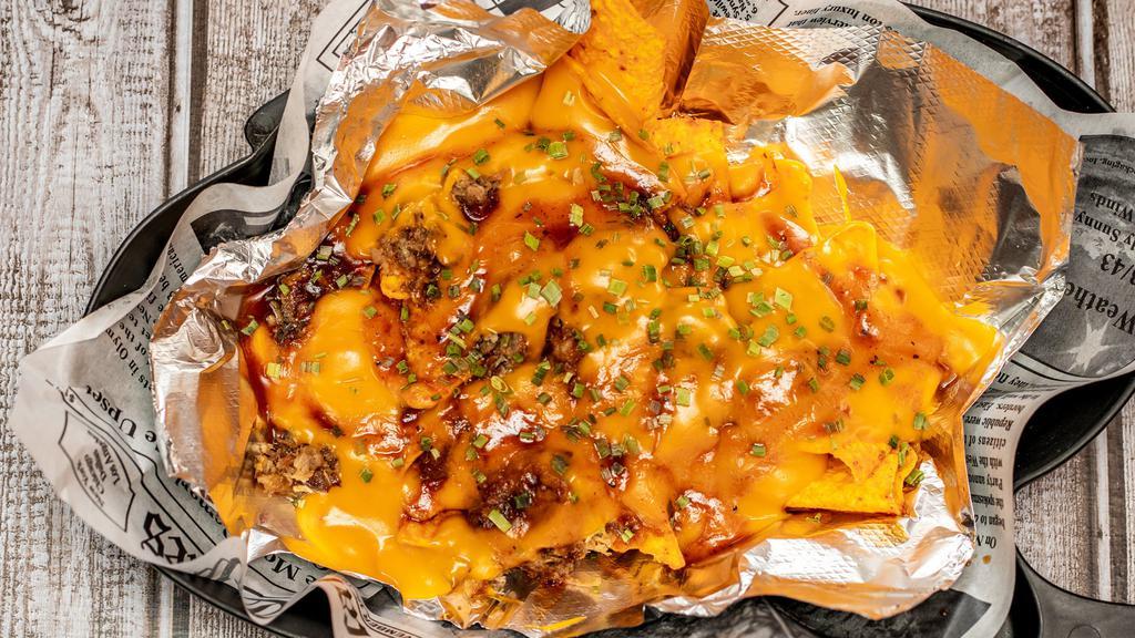 Bbq Nachos · Or upgrade to BBQ nacho fries for an additional charge.