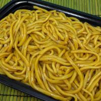 Plain Lomein · Chinese soft noodle (lomein) stir fried with lomein brwon sauce.