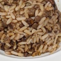 Moujedra · Basmati rice with lentils and caramelized onions