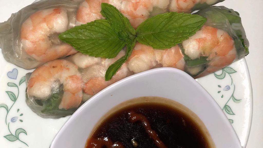 Shrimp Spring Roll · Two pieces.