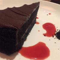Oak Chocolate Cake · chocolate mousse, chocolate buttercream, vanilla ice cream
