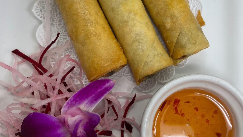 Vegetarian Spring Rolls (3 Pcs.)  · Three homemade crisp, fried vegetarian rolls served with Thai 54’s sweet and sour sauce.