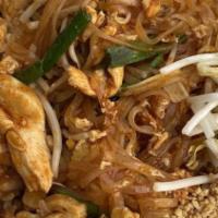Pad Thai · Known for being most popular noodle dish of Thailand, this entree uses thin rice noodles pan...